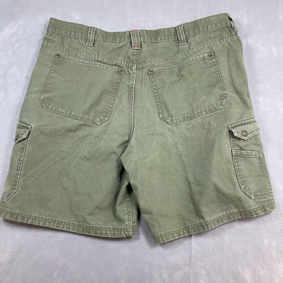CRAFTSMAN Shorts Men's 42 Work Cargo Pockets Heavy Duty Rugged Canvas Green - Picture 5 of 11